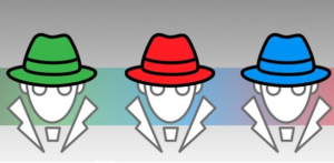 Green hat hacker, red hat hacker, blue hat hacker